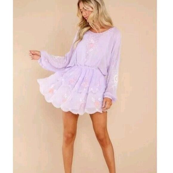 LoveShackFancy Dresses & Skirts - 🔥SALE LoveShackFancy Bridgely Dress Amethyst Blouson sleeves Tulle o Gypsy P